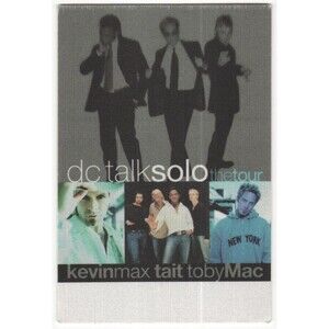 Vintage 2001 DC Talk Concert Backstage Pass Solo Tour